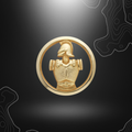 Logo doré d'insigne de béret de génie militaire