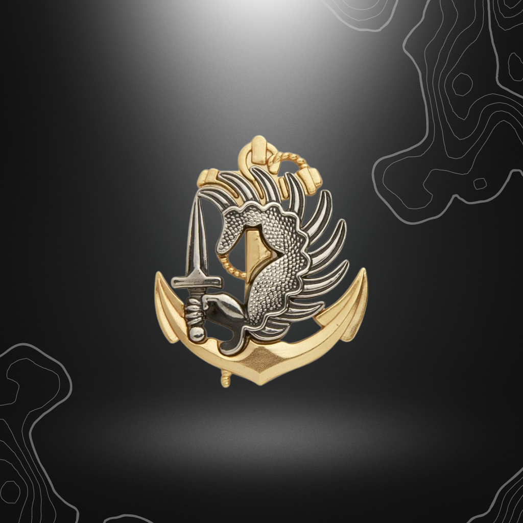 Emblème doré de béret para colo sans cercle