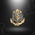 Emblème doré de béret para colo sans cercle