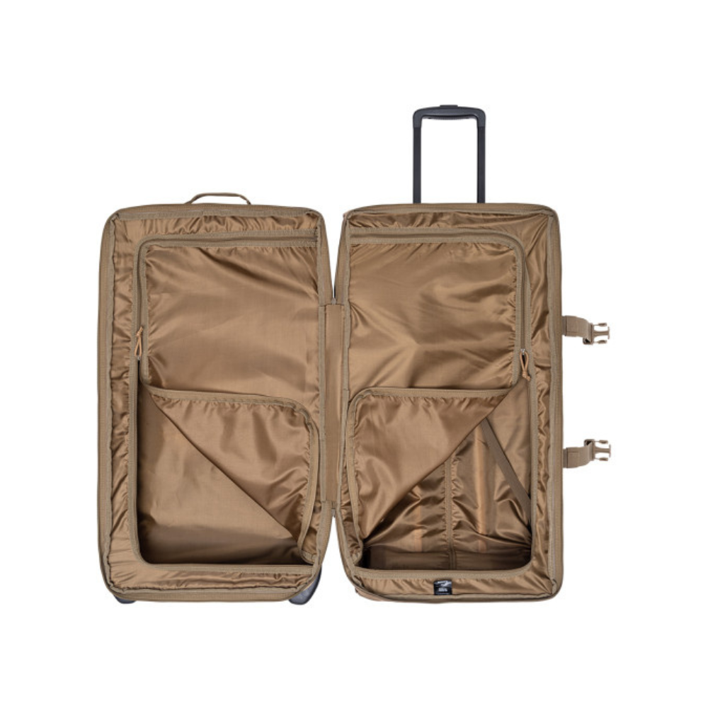 Robuste sac de transport Transall 120L de A10 Equipment en polyester résistant avec poignée télescopique et roues tout terrain