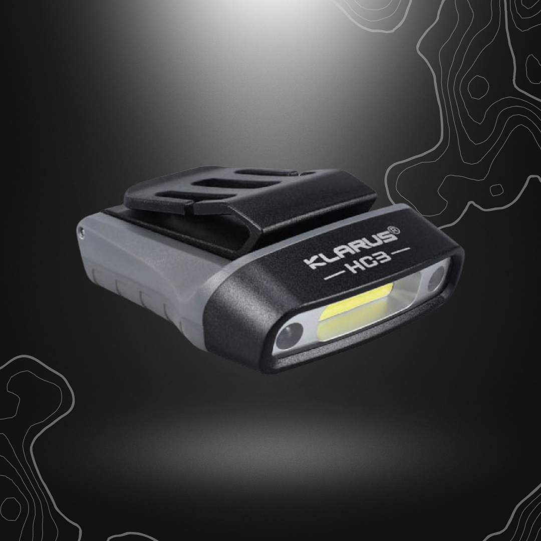 Lampe frontale rechargeable Klarus HC3 100 Lumens avec tête pivotante et système de détection intelligent