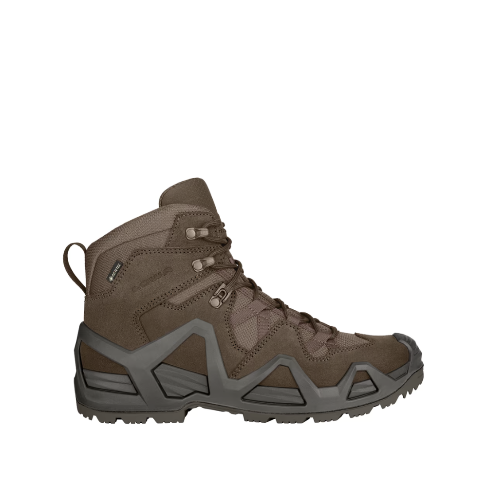 Chaussures Zephyr GTX Mid MK2 marron de Lowa avec semelle intermédiaire isolante et tige résistante aux déchirures