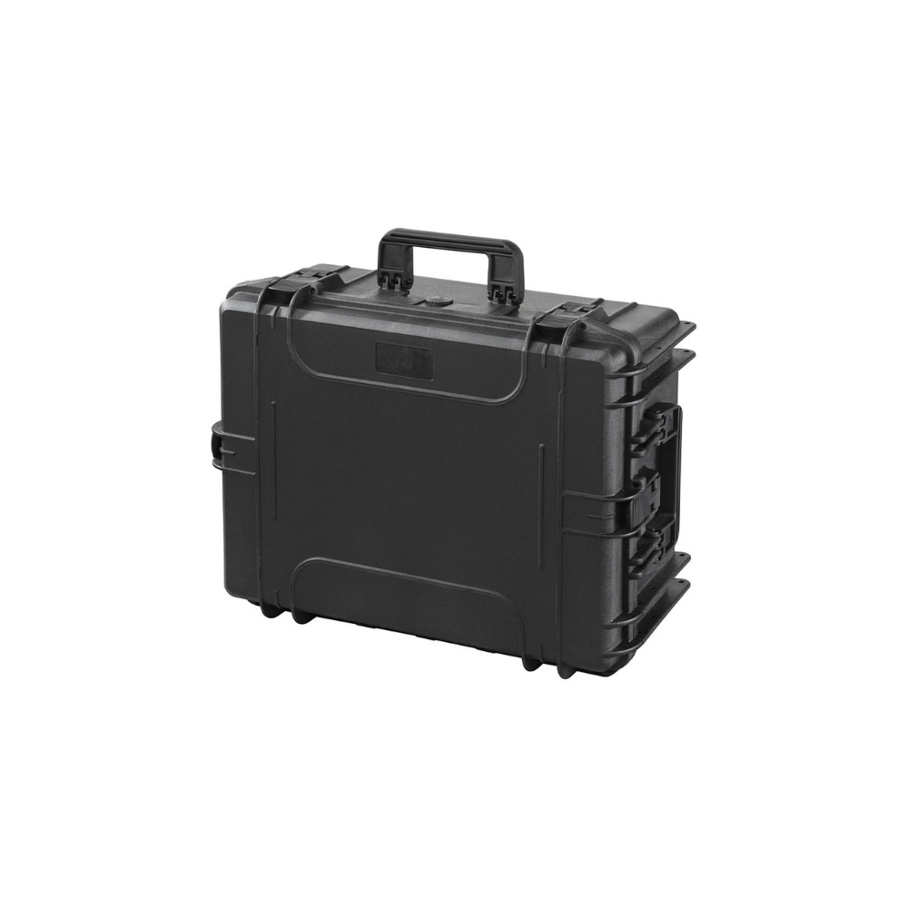 Valise de transport étanche noire MAX540 H245S de Max Cases, résistante aux chocs et à l'eau, avec mousses prédécoupées pour protection optimale