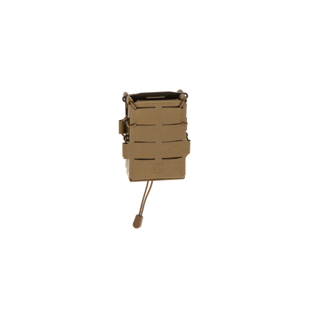 Porte chargeur double 5.56/AK Speedpouch LC Coyote de Clawgear, équipement en nylon léger et durable avec cadre de rétention en plastique, compatible avec le système MOLLE