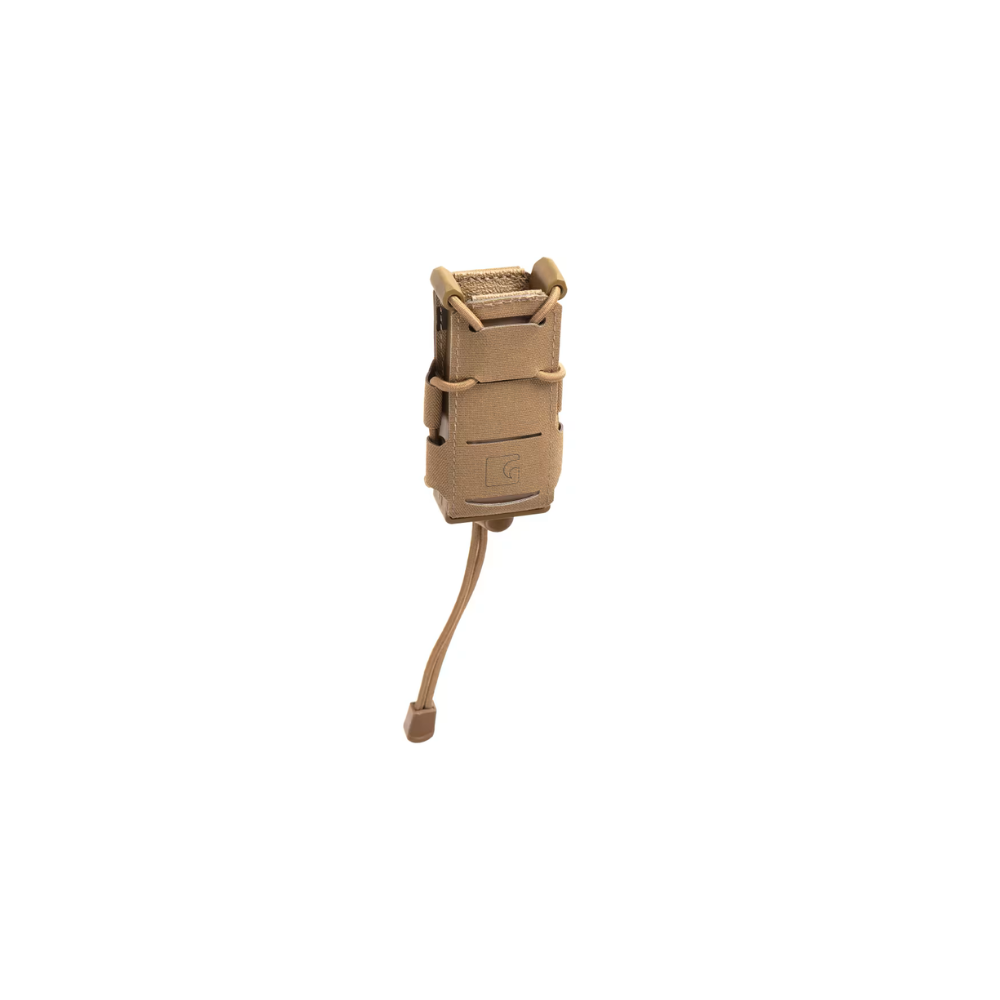 Porte chargeur 9mm Speedpouch LC Coyote de Clawgear, équipement en nylon léger et polyvalent avec cadre de rétention en plastique pour un dégainage rapide et un système MOLLE pour