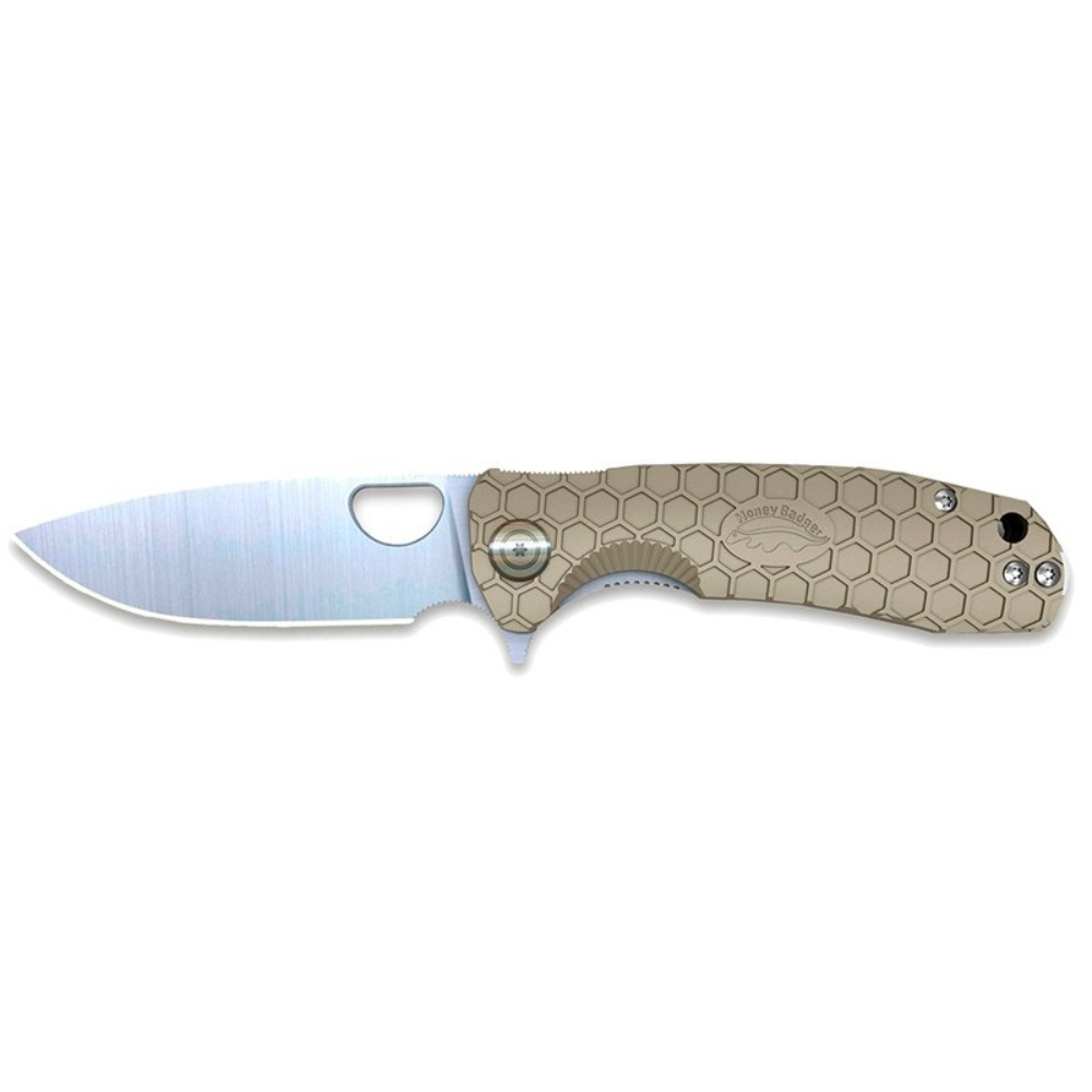 COUTEAU PLIANT FLIPPER TAN LARGE | HONEY BADGER