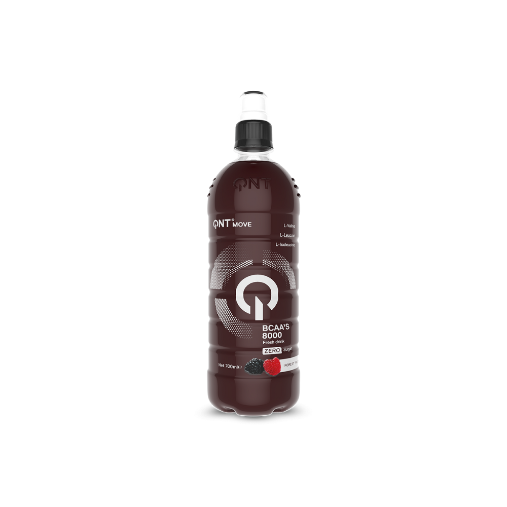 Boisson BCAA's 8000 Forest Fruit de QNT pour la récupération musculaire et l'hydratation