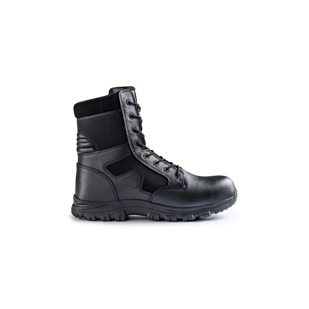 Chaussures de sécurité Sécu-One 8 Zip TCP noires d'A10 Equipment avec semelle GRIP-URBAN et coque de protection TOE CAP PROTECT