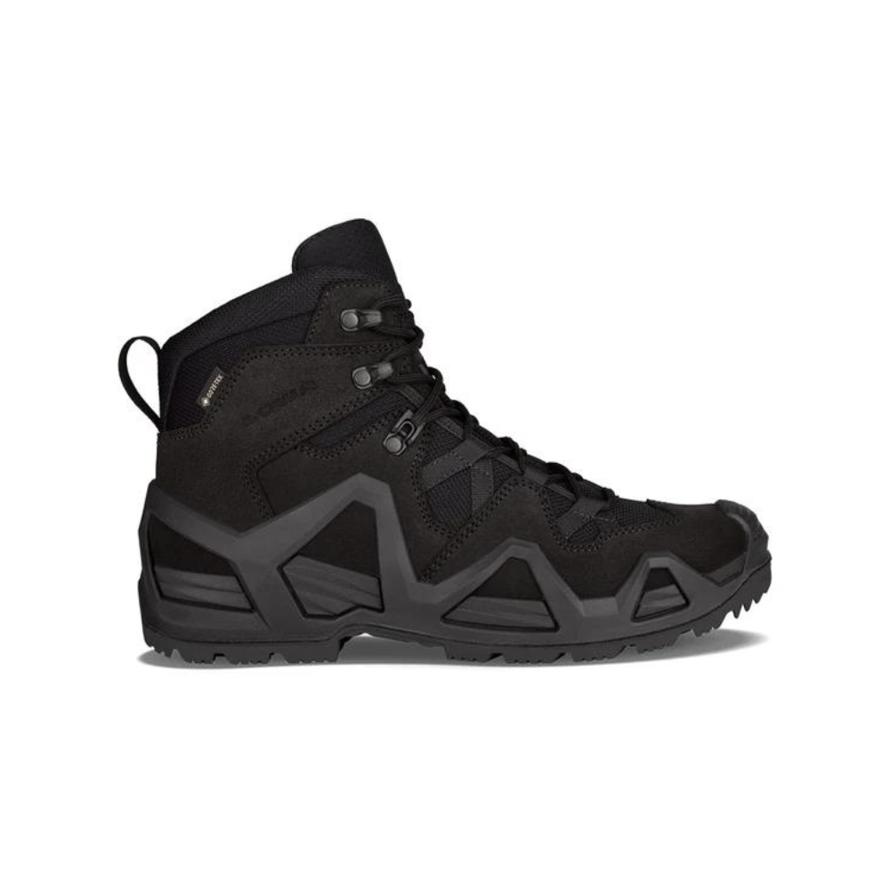 Chaussures Zephyr GTX Mid MK2 noires de Lowa, mises à jour pour plus de durabilité et de performance, avec semelle intermédiaire isolante, tige résistante aux déchir