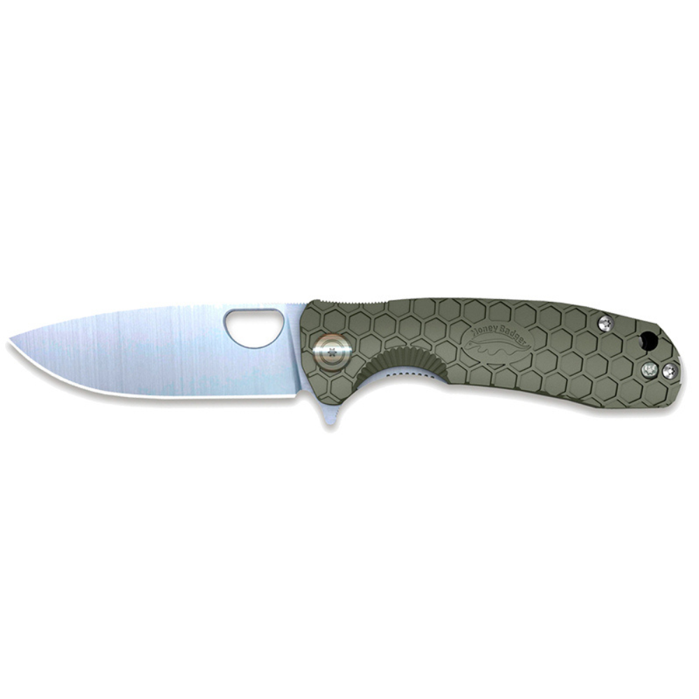 COUTEAU PLIANT FLIPPER VERT MEDIUM | HONEY BADGER