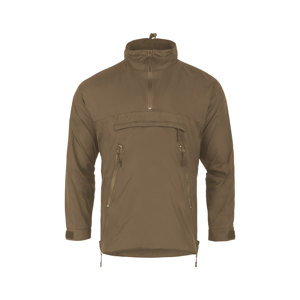 VESTE IMPERMÉABLE HALO DOUBLÉE MICRO-POLAIRE DEMI ZIP VERT OLIVE | HIGHLANDER