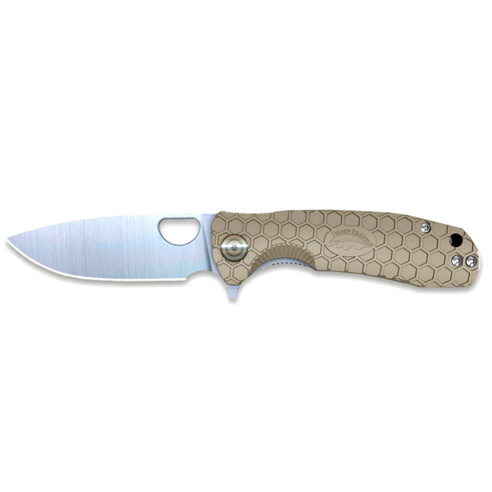 COUTEAU PLIANT FLIPPER TAN MEDIUM | HONEY BADGER