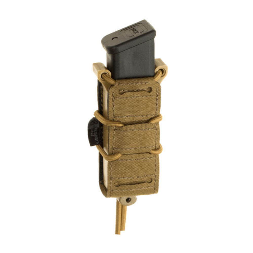 Porte-chargeur simple PA 9mm Coyote de Templar's Gear, pochette ultralégère en Cordura 500D avec système PALS/Molle
