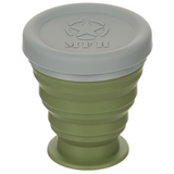 Vert gobelet pliable en silicone 200ml par MFH, léger, compact, résistant à la chaleur, lavable au lave-vaisselle, sans BPA