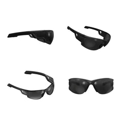 Lunettes balistiques Mechanix Type-N écran fumé - vue de face, écran monobloc anti-éblouissement