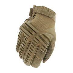 Gants M-Pact Mechanix tan, renfort caoutchouc thermoplastique sur les articulations et les phalanges