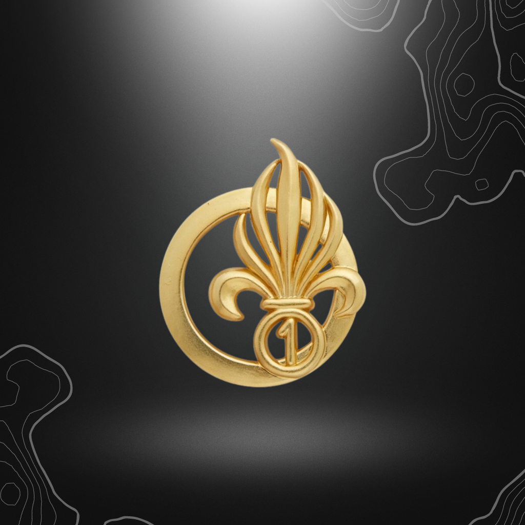 Insigne de béret doré du 1er Régiment Étranger d'Infanterie de la Légion étrangère