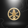 Insigne dorée pour béret d'infanterie