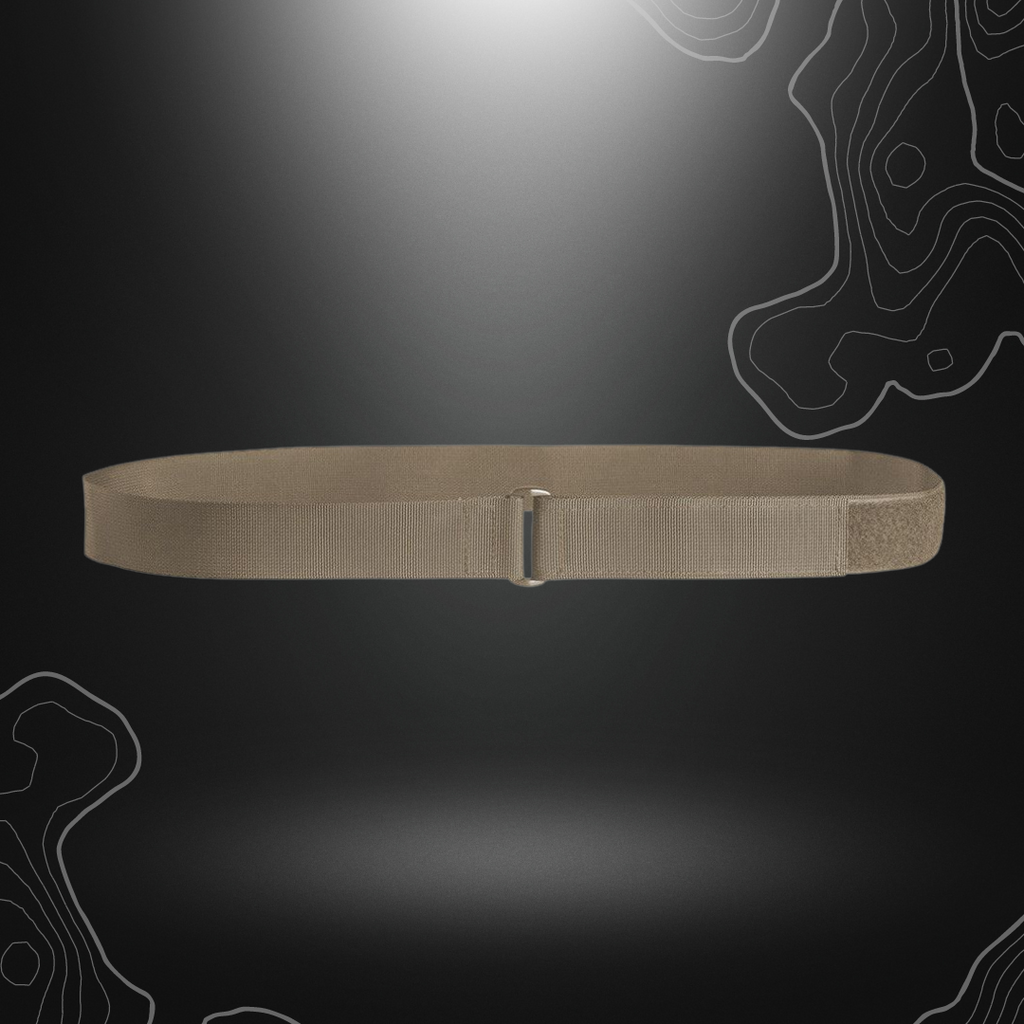 Ceinture Regular Tan A10 Equipment en nylon avec boucle plastique, velcro ajustable et différentes tailles disponibles