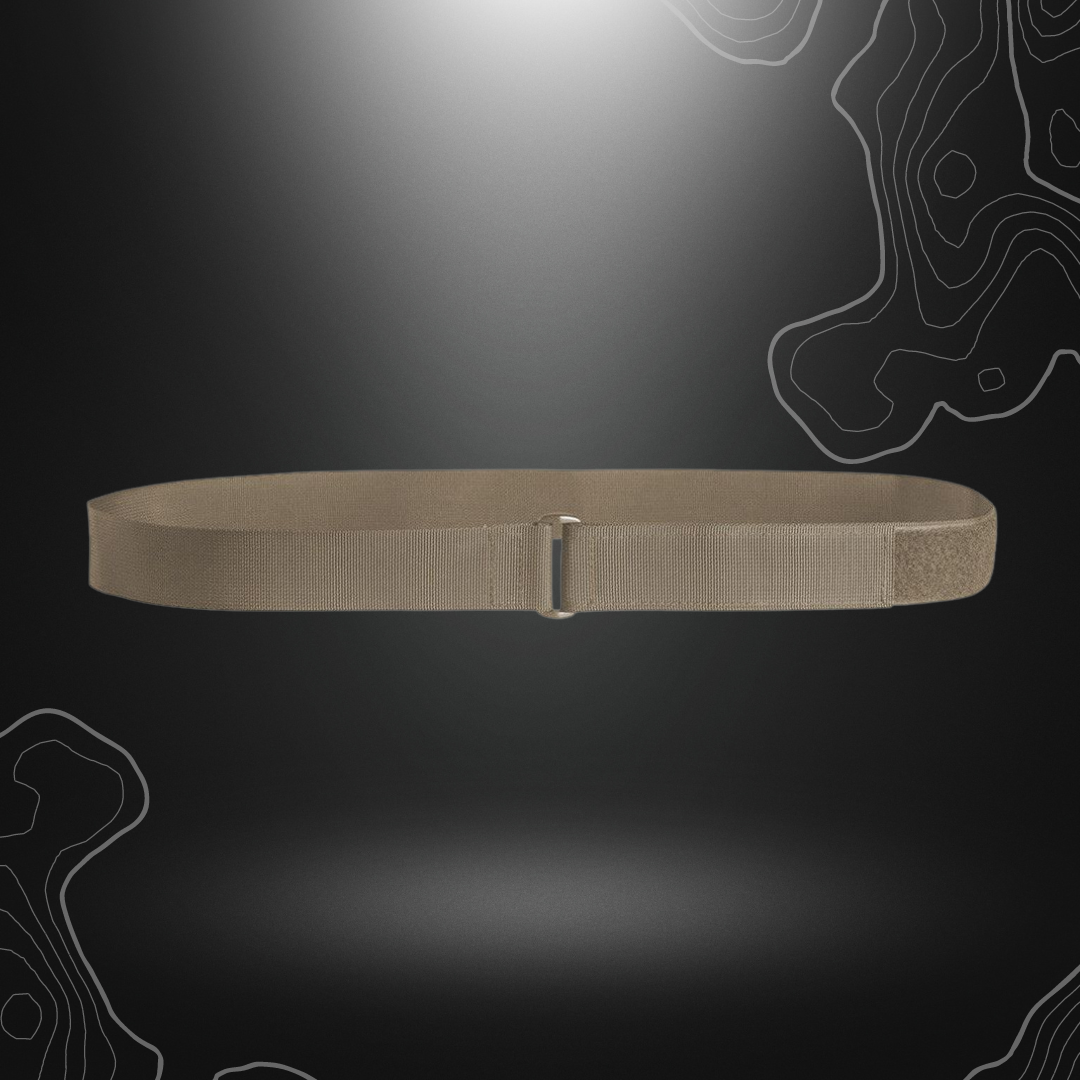 Ceinture Regular Tan A10 Equipment en nylon avec boucle plastique, velcro ajustable et différentes tailles disponibles