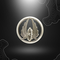 Argent insigne de béret de train