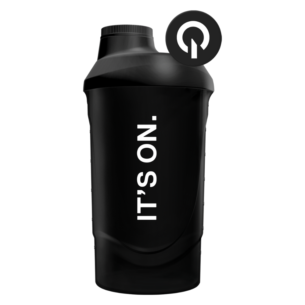 SHAKER IT'S ON BLACK 600ML SMOKE  | QNT