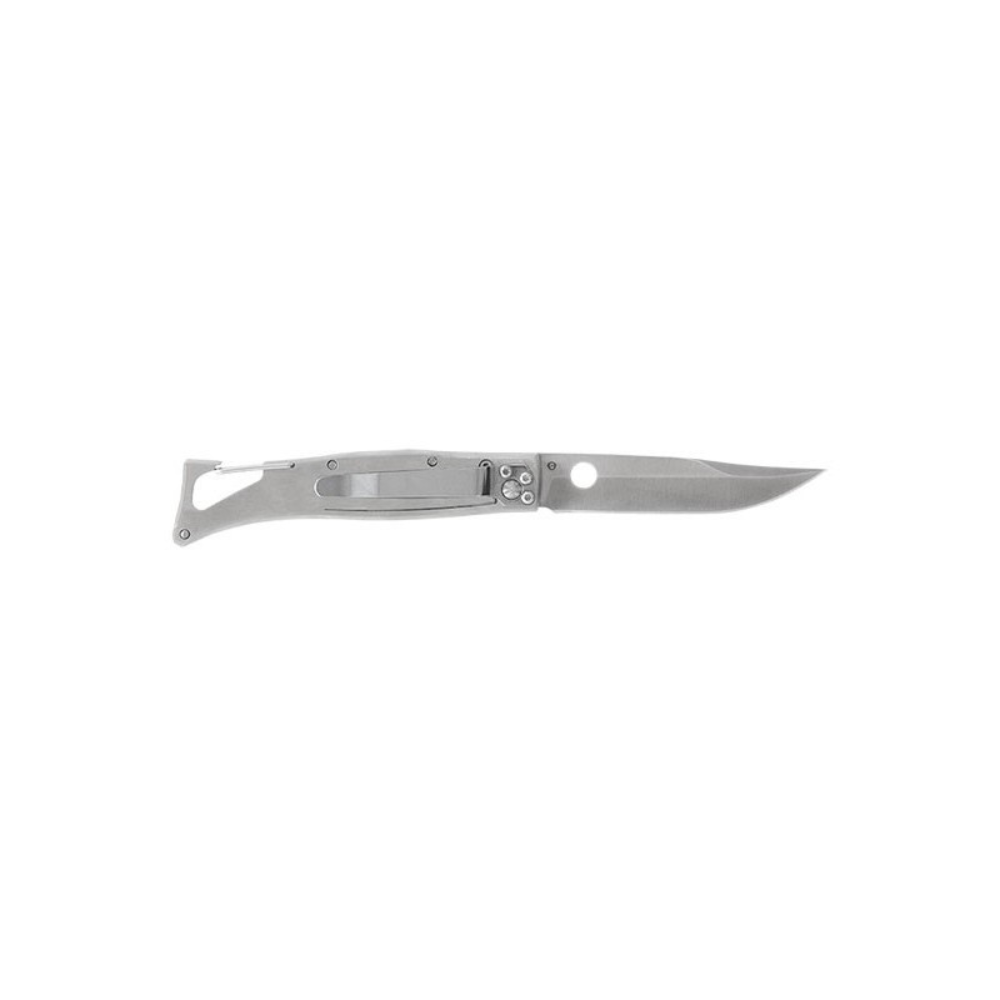 Couteau pliant LUG SP1S Desert avec lame clip-point en acier inoxydable et manche en acier G10 pour une bonne prise en main et solidité