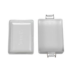 Boîte en aluminium étanche MFH avec couvercle à joint en caoutchouc, fermeture latérale utilisable comme poignée, dimensions 13.3 x 9.2 x 3.
