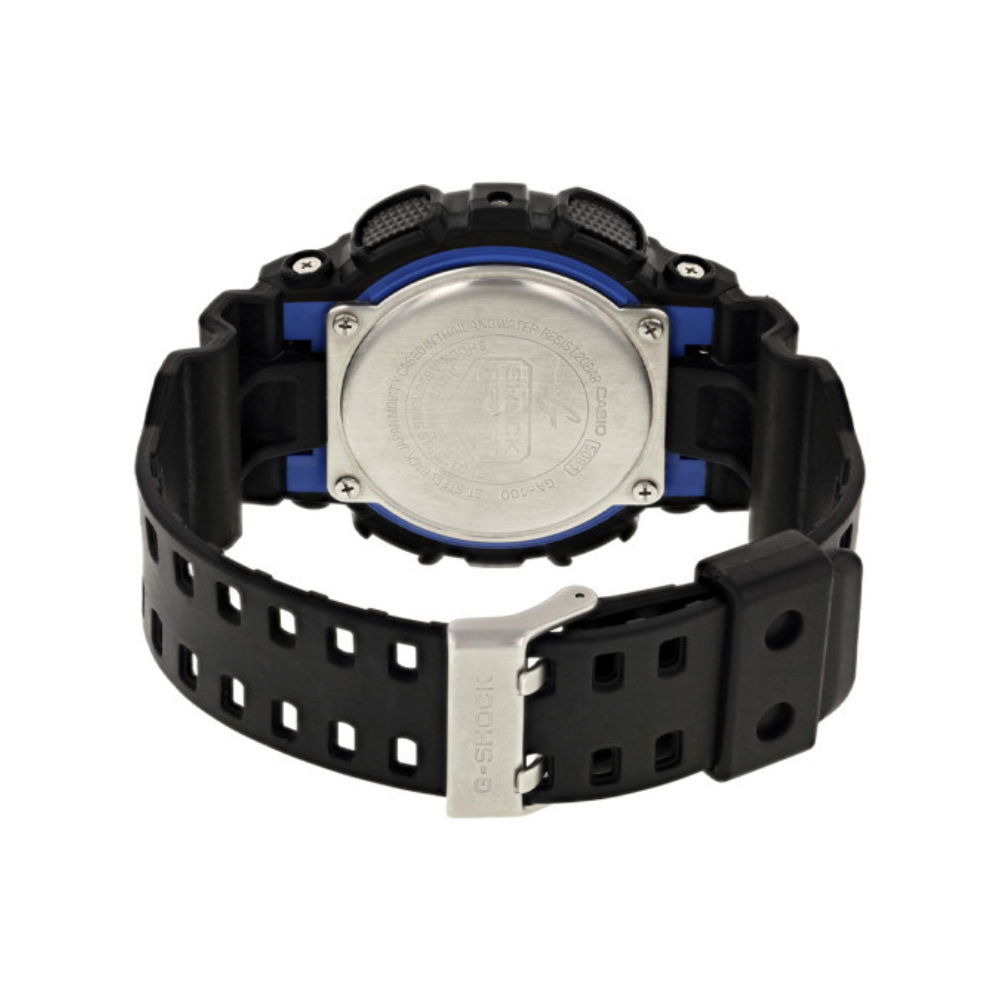 MONTRE G-SHOCK GA-100 NOIR/BLEU | CASIO