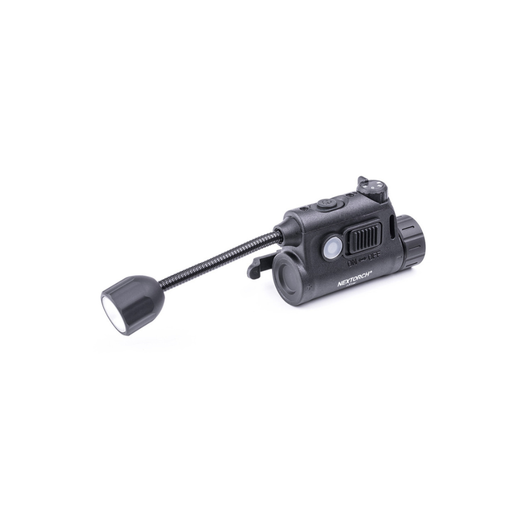 LAMPE DE CASQUE FAST RECHARGEABLE RSTAR ECLAIRAGE BLANC, ROUGE ET VERT + INFRAROUGE 80 LUMENS | NEXTORCH