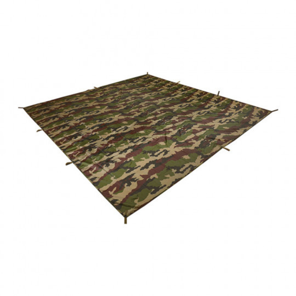 Bâche terrain expédition 3x3m résistante et légère de la marque A10 Equipement, avec technologie LIGHT-SHELL 1 LAYER et enduction WATER-PROTECT