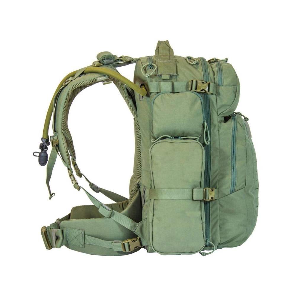 Sac à dos militaire robuste Camelbak 3.1 BFM Futura en vert olive avec réservoir d'eau Antidote 3 litres, matériel Cordura Ripstop résistant et harnais ajustable pour confort optimal