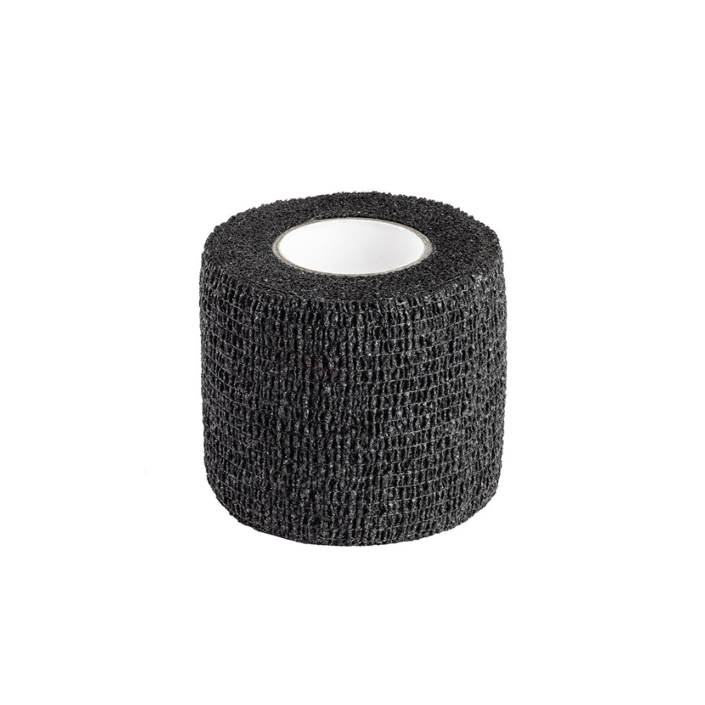 Robuste bande auto-grippante noire 5cm x 4.50m, résistante à l'eau et réutilisable, de A10 Equipment