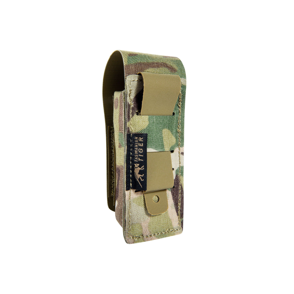 Poche de chargeur unique Tasmanian Tiger en Cordura, compatible avec diverses marques de pistolets, attachable via MOLLE