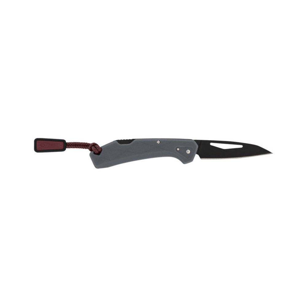 Mini couteau pliant Gerber LST gris de 48mm avec lame en acier inoxydable, manche GFN et mécanisme de verrouillage Lock Back, idéal pour une utilisation quotidienne.
