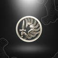 Argent insigne de béret parachutiste