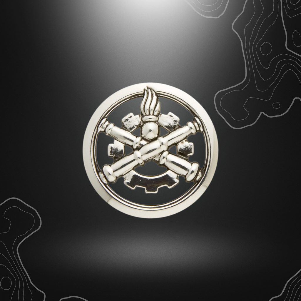 Argent insigne de béret militaire