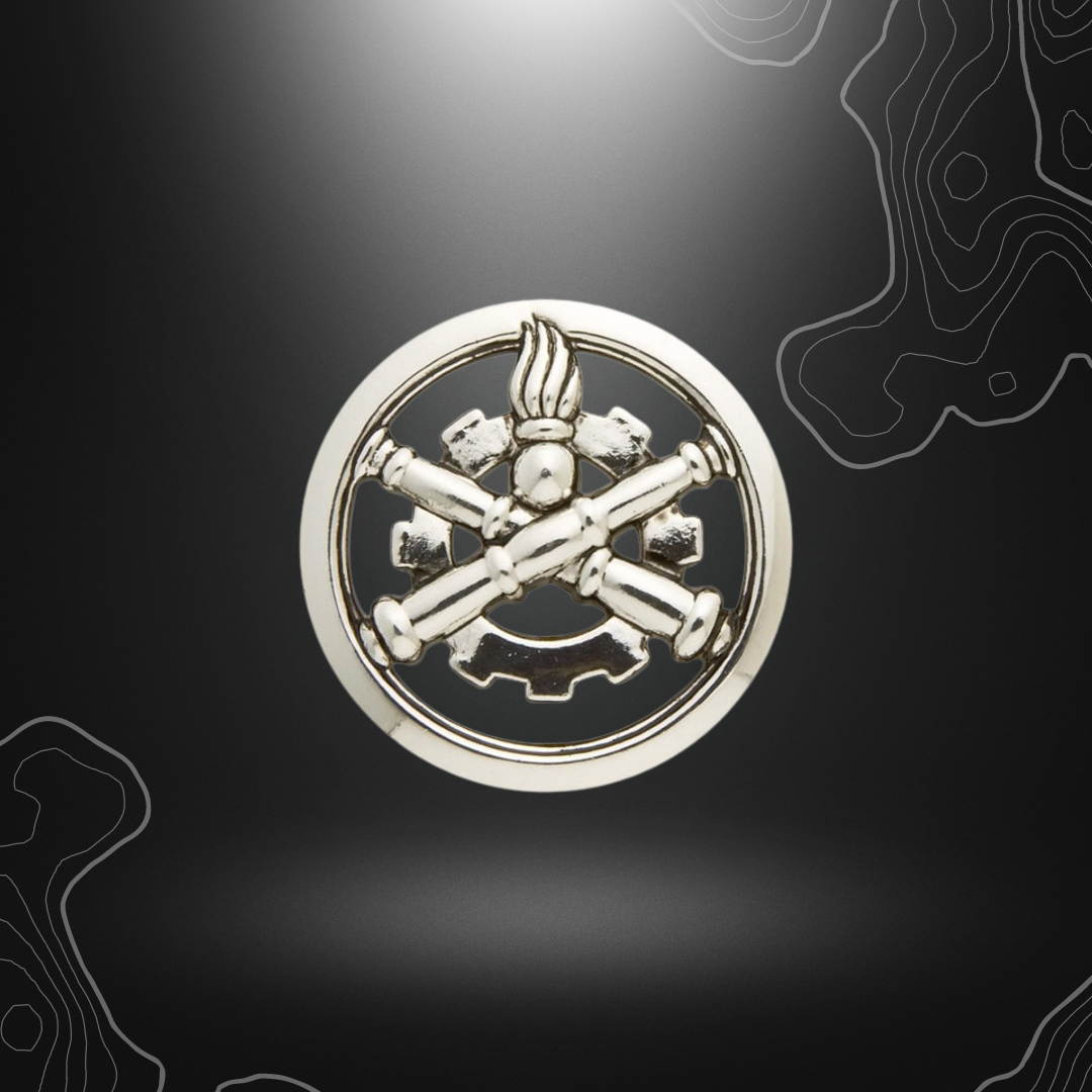 Argent insigne de béret militaire