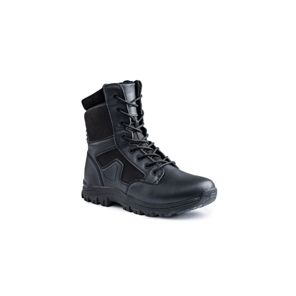 Chaussures de sécurité Secu-One 8' Zip Noir par A10 Equipment avec semelle extérieure Grip-Urban et semelle intérieure Ergo-Soft pour un confort optimal