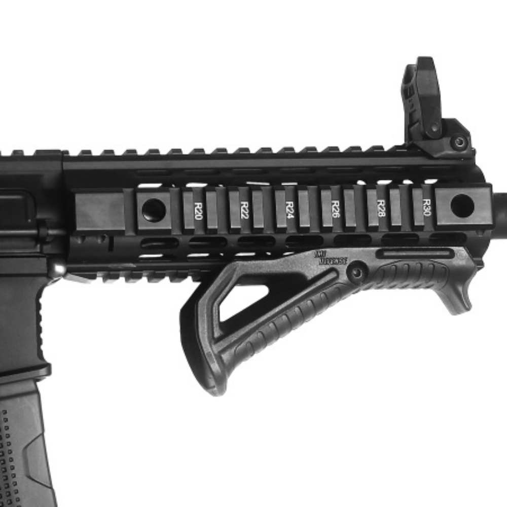 Poignée avant FSG2 d'IMI Defense, légère, durable et ergonomique avec surfaces caoutchoutées texturées pour une meilleure préhension et un contrôle optimal du fusil