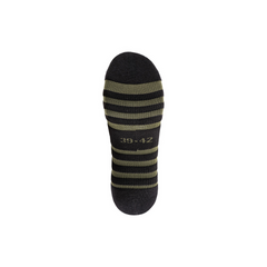 Chaussettes IMPACT 9 Summer vert olive et gris béton de A10 Equipment, confortables et durables, avec thermorégulation et protection anti-bactérienne et anti-odeurs