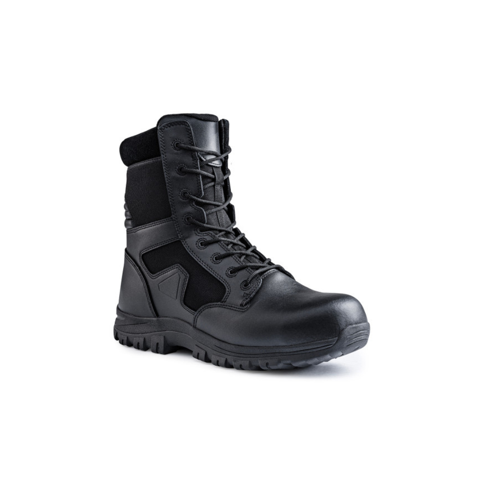 Chaussures de sécurité SÉCU-ONE 8 Zip TCP PSR noires de A10 Equipment avec coque de protection et semelle antidérapante