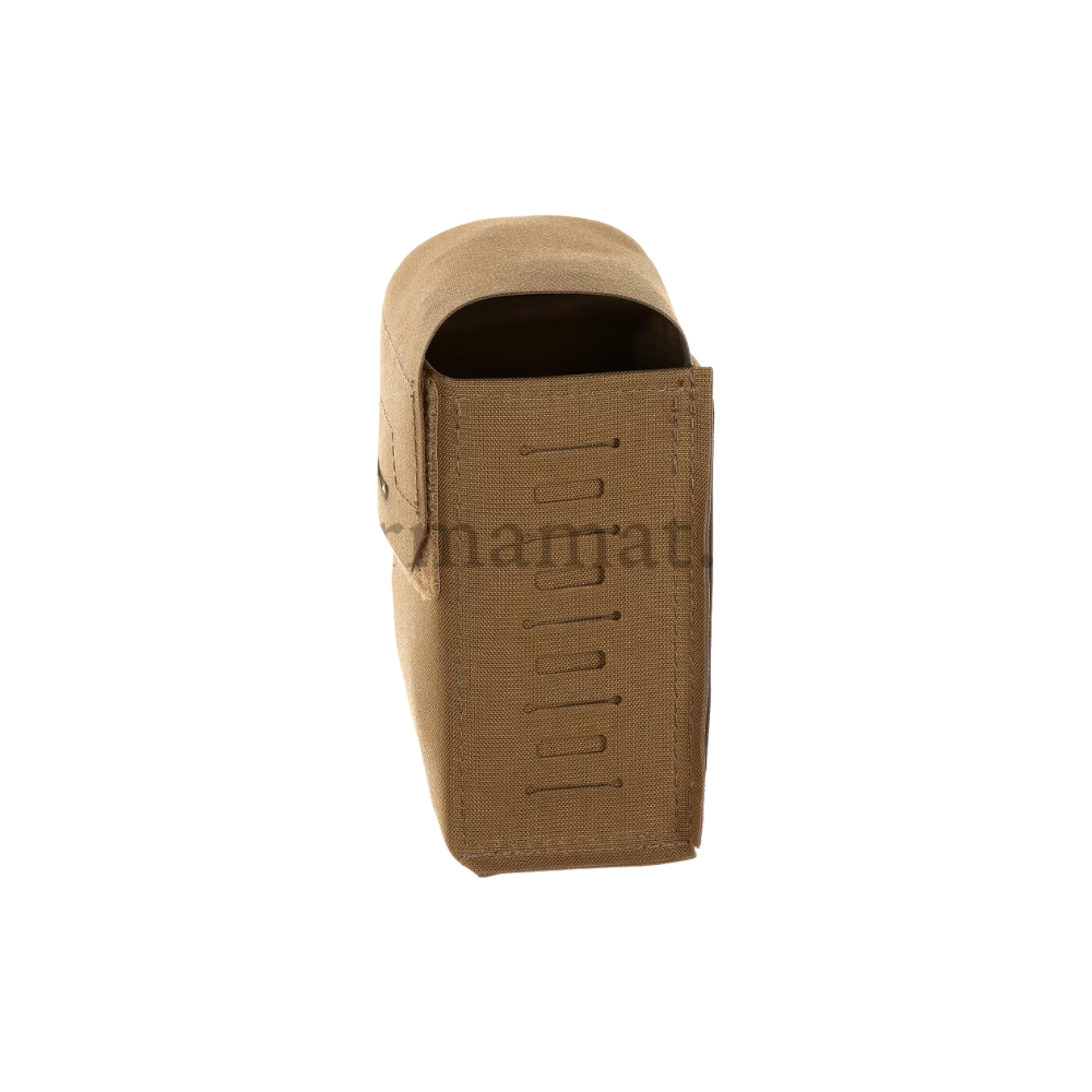 Porte chargeur Minimi SAW100 Gen II Coyote de Templar's Gear compatible avec caissons 7,62x100 et 5,56x200 avec panneaux PALS pour poches additionnelles