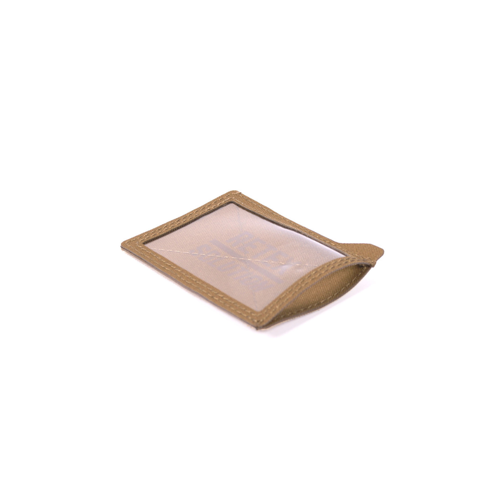 Porte carte velcro noir ou coyote pour carte d'identité militaire ou laisser passer individuel - Retex Solution