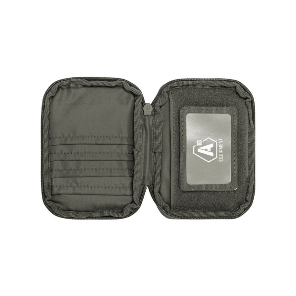Portefeuille robuste et fonctionnel TRANSALL de A10 Équipement en polyester résistant, avec multiples compartiments pour cartes, couleur noir