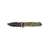 Couteau pliant Cac S200 Vengeur Edition TB Outdoor en acier Nitrox avec manche toxifié PA6, coupe-sangle et brise vitre, fabriqué en France.