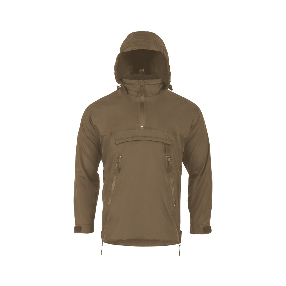 VESTE IMPERMÉABLE HALO DOUBLÉE MICRO-POLAIRE DEMI ZIP VERT OLIVE | HIGHLANDER