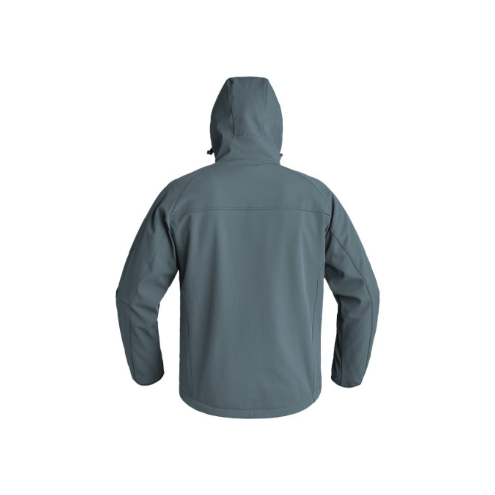 Veste Softshell Instructor de la marque A10 Equipment, imperméable et respirante avec technologie Soft-Shell 3 Layers et doublure polaire pour un confort thermique optimal.