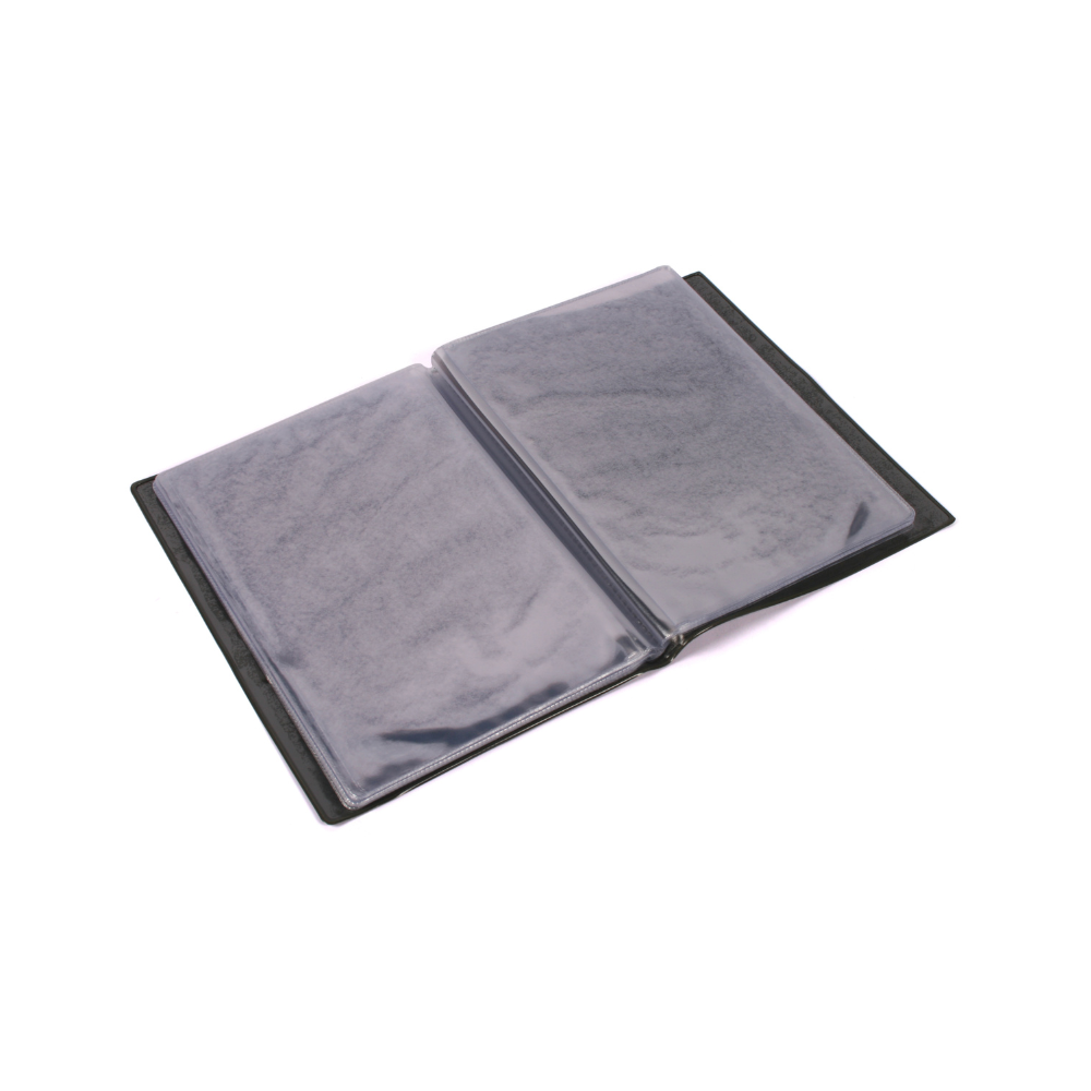 Vert Carnet Porte-Vues Chef de Groupe A5 fabriqué en France avec couverture semi-rigide et pochette PVC cristal par RETEX SOLUTION