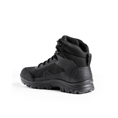 Chaussures de sécurité Sécu-One 6 noires par A10 Equipment pour la sécurité privée, résistantes et ergonomiques avec semelle extérieure Grip-Urban et semelle intérieure Ergo-